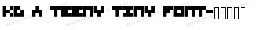 KG A Teeny Tiny Font字体转换